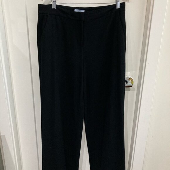 HALSTON Sz 12 Straight Leg Business Dressy Pants with Pockets - Picture 2 of 3